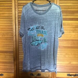 Ariat Women's Short Sleeve Graphic Tee - Heather Gray with Teal & Gold Print